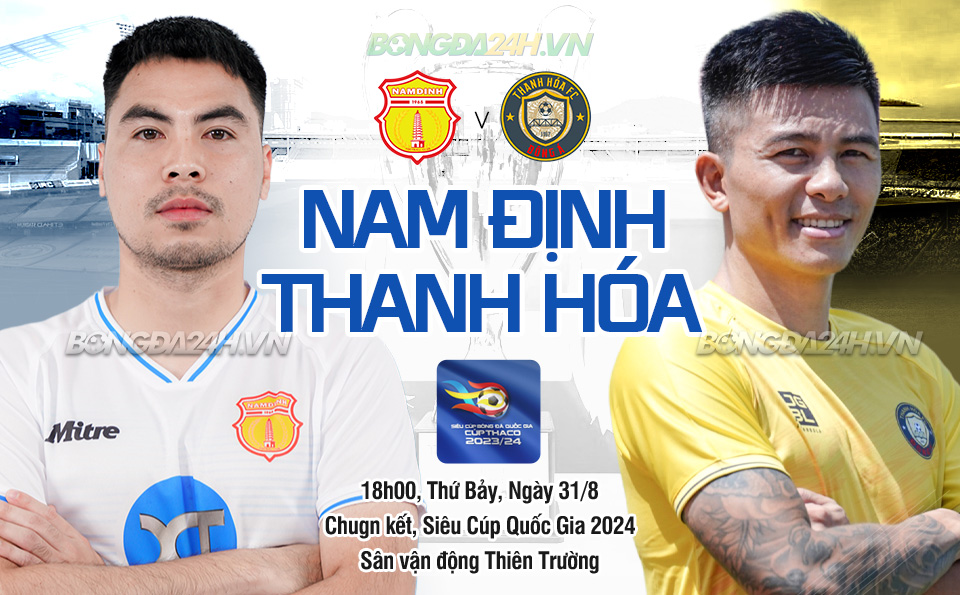 Nhan dinh Nam dinh vs Thanh Hoa sieu cup quoc gia